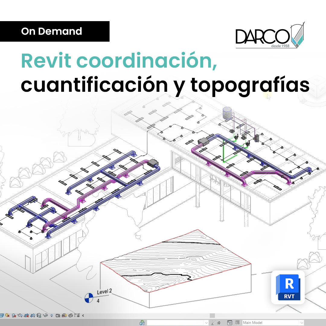 Revit coordinación, cuantificación y topografías